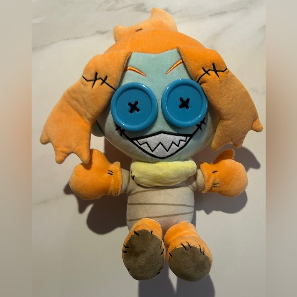 Orange Plush Button-Eye Character Toy - Picture 2 of 4